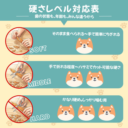 【柴選】北海道産無添加チキンジャーキー50g お刺身鮮度で食い渋りも陥落！